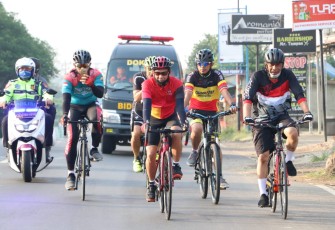 Kapolda Bengkulu Gowes Ceria Tingkatkan Imunitas