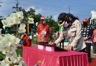 Bupati Tuba Resmikan Patung Kuda dan Taman Bermain Anak di Kampung Ujung Gunung Ilir