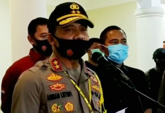 Kapolda Jawa Tengah Irjen Pol Ahmad Luthfi saat menggelar konferensi pers di Mako II Polresta Surakarta, terkait perkembangan kasus penyerangan di Kampung Mertodranan Pasar Kliwon Solo Jawa Tengah.