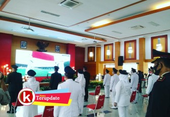 Upacara Virtual Detik-detik Proklamasi (foto: Faisal NR / Klikwarta.com) 