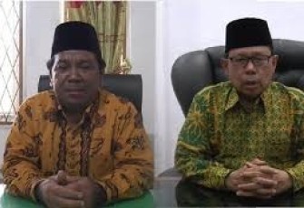 Ketua MUI Provinsi Bengkulu Prof. Rohimin (kiri) bersama Ketua PWNU Dr Zulkarnain Dali