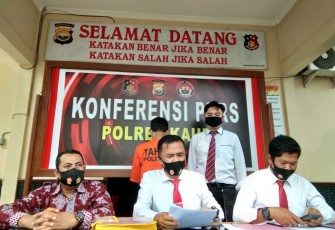 Sat Reskrim Polres Kaur Lakukan Giat Press Release Terkait Kasus Korupsi Pengelolaan Dana Desa Geramat