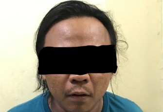 Tersangka saat diamankan