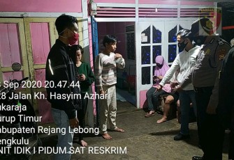 Polisi olah TKP