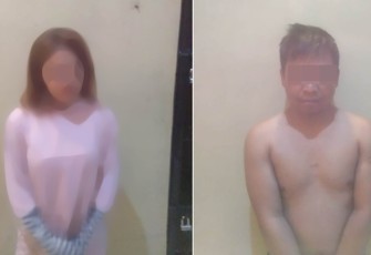 Terduga pelaku saat diamankan