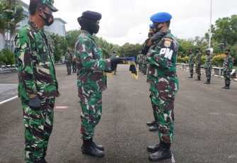 Mayor Laut (PM) Dedy Ary Yuanto Resmi Jabat Danpom Lantamal IV Tanjungpinang