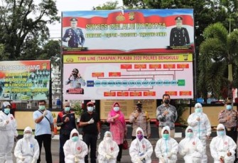 Dinkes Kota Bengkulu Lakukan Rapid Test Kepada 310 Personil Polres