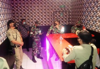 Koramil 1310-01/Bitung Gelar Operasi Penertiban Jam Malam
