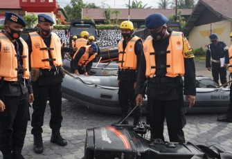 Satbrimobda Polda Bengkulu Gelar Apel Siaga Bencana 2020