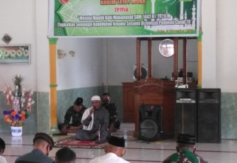 Kodim 1416/Muna Gelar Peringatan Maulid Nabi Muhammad SAW 1442 H