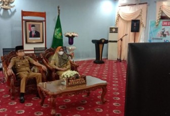 Kepala Kesbangpol Kota Bengkulu Riduan Mengikuti Upacara Peringatan Hari Pahlawan Secara Virtual 