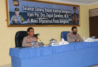  Kapolda Bengkulu Tatap Muka Bersama Dit Polair