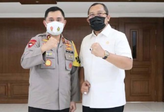 Wakil Ketua DPRD Jatim Sahat Tua Simanjuntak dan Irjen Pol M Fadil Imran