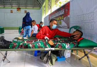 Kodim 1417/Kendari Gelar Donor Darah