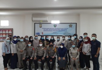Personel FKTP Biddokkes Polda Bengkulu dan Jajaran Mengikuti Pendampingan Akreditasi Via Zoom Online Oleh Pusdokkes Polri