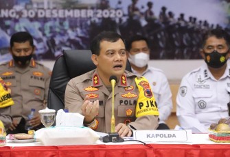 Kapolda Jawa Tengah Irjen Pol Ahmad Luthfi saat mberikan  keterangan kepada media Rabu 30/12/2020