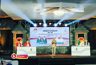 Debat Publik Pilbup Blitar Ke- 3 Tahun 2020 (foto : Faisal NR / Klik Warta) 
