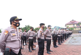 Polda Bengkulu Kerahkan 180 Personil Amankan Pemungutan Suara