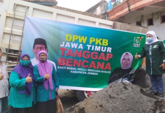 PKB Jatim Salurkan Bantuan Kemanusiaan ke Korban Banjir Jember