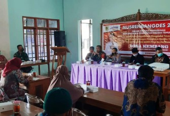 Musrenbangdes 2021 dalam rangka penyusunan Rencana Kerja Pemerintah Daerah (RKPD) Tahun 2022. Jumat (22/1).