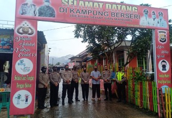 Polres Lebong Sambut Tim Penilai Kampung Tangguh Nusantara
