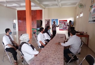 Polsek Brangsong laksanakan sosialisasi 5 M