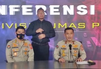 Karo Penmas Divisi Humas Polri Brigjen Rusdi Hartono Saat Jumpa Pers