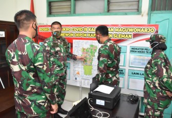 Komandan Korem 072/Pamungkas Brigjen TNI Ibnu Bintang Setiawan SIP MM mengunjungi Kelurahan Maguwoharjo Kecamatan Depok Kabupaten Sleman