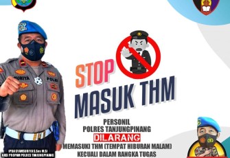 Propam Polres Tanjung Pinang Tindak Tegas Anggota yang Masuk Tempat Hiburan Malam