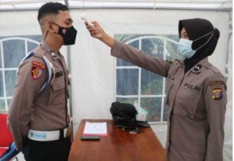 Polda Kaltim Perketat Penerapan Prokes Kepada Personel