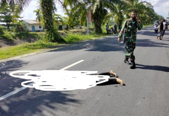Korban Tergeletak Dijalan 