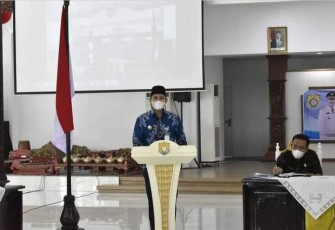 Rapat Koordinasi Pengendalian Operasional Kegiatan (POK) APBD Kabupaten Kendal Tahun 2021 dilkasanakan di Pendopo Tumenggung Bahurekso, hadir dalam acara tersebut Sekda Kendal Moh Toha, Staf Ahli Bupati serta Kepala OPD, Kamis (29/4/2021).