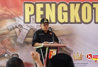 Walikota Santoso Sampaikan Sambutan Pada Acara Pengukuhan Pengurus Kota Perbakin Blitar