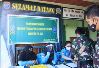 Tes Urine Mendadak, 45 Prajurit Kodim 1201/Mph Bersih Narkoba