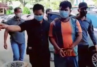 Terduga Pelaku JF Saat Diamankan    