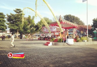 Upacara Budaya Peringatan Hari Lahir Pancasila Tahun 2021 di Istana Gebang Kota Blitar (foto : Faisal NR / Klikwarta.com Blitar)