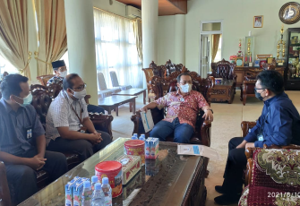 Jajaran Pimpinan KPPN Mukomuko berkoordinasi dengan Bupati Mukomuko