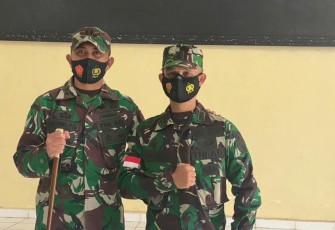 Dandim 0423/BU, Letkol Inf Agung P Saksono, lepas satu prajurit terbaik ke Papua Foto : Ismail Yugo