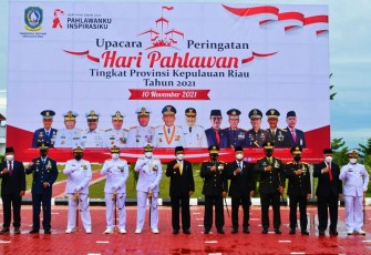 Danrem 033/WP Maknai Peringatan Hari Pahlawan di Tengah Pandemi Covid-19