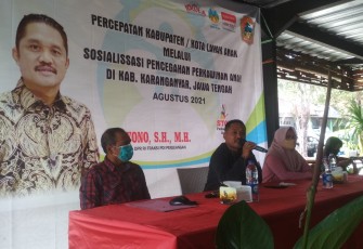 Kegiatan bertajuk "Percepatan Kabupaten/Kota Layak Anak Melalui Sosialisasi Pencegahan Perkawinan Anak di Kabupaten Karanganyar