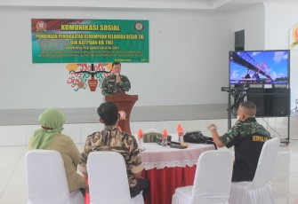  Kodim 1016 Palangka Raya melaksanakan komunikasi sosial dalam rangka peningkatan pembinaan kemampuan Keluarga Besar TNI