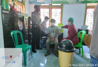 Percepatan Penyehatan Masyarakat, Polres BU Gelar Vaksinasi Keliling
