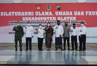 Silaturahmi Tiga Pilar Kabupaten Klaten dengan Ulama, Umara dan FKUB