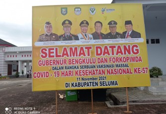 Dalam Rangka Peringatan HKN Ke 57, Digelar Serbuan Vaksinasi Massal Covid-19 di Kabupaten Seluma Esok Hari