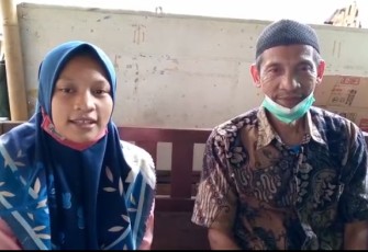 Susanto (kanan) Nurhayati (kiri) , warga yang menjadi korban teror