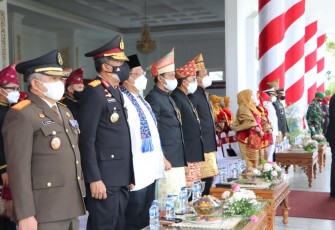Wakapolda Bengkulu Ikuti Upacara Peringatan HUT Provinsi Bengkulu Ke-53