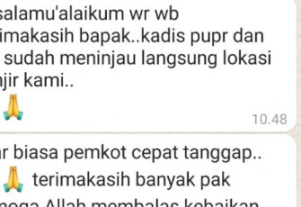 Berkeluh Soal Banjir Melalui WA Wawali