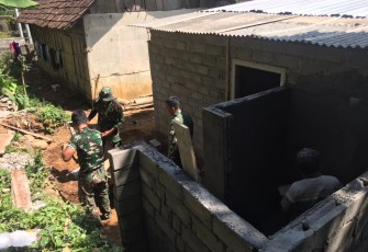 Wujudkan Lingkungan Sehat Jamban Keluarga Sasaran TMMD 