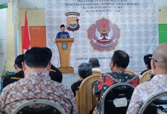 Wabup BU Hadiri Pengukuhan Pengurus Pokdarkamtibmas Bhayangkara Bengkulu Utara