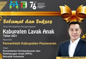 Kabupaten Pesawaran Bumi Andan Jejama Menerima Penghargaan KLA Tingkat Madya